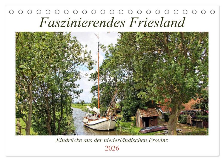 Produktbild: Faszinierendes Friesland (Tischkalender 2026 DIN A5 quer), CALVENDO Monatskalender
