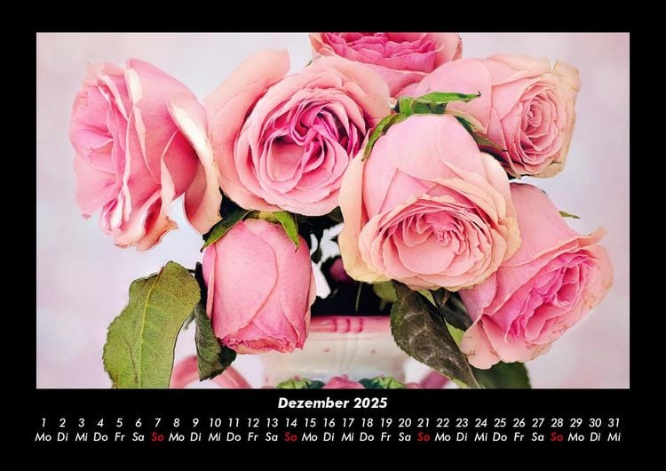 Produktbild: Rosen-Kalender 2025 Fotokalender DIN A3