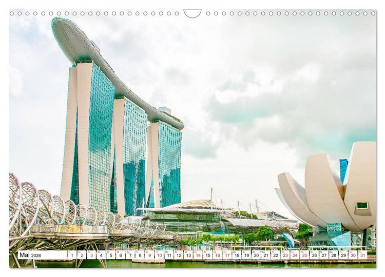 Produktbild: Singapur - faszinierende Stadt (Wandkalender 2026 DIN A3 quer), CALVENDO Monatskalender