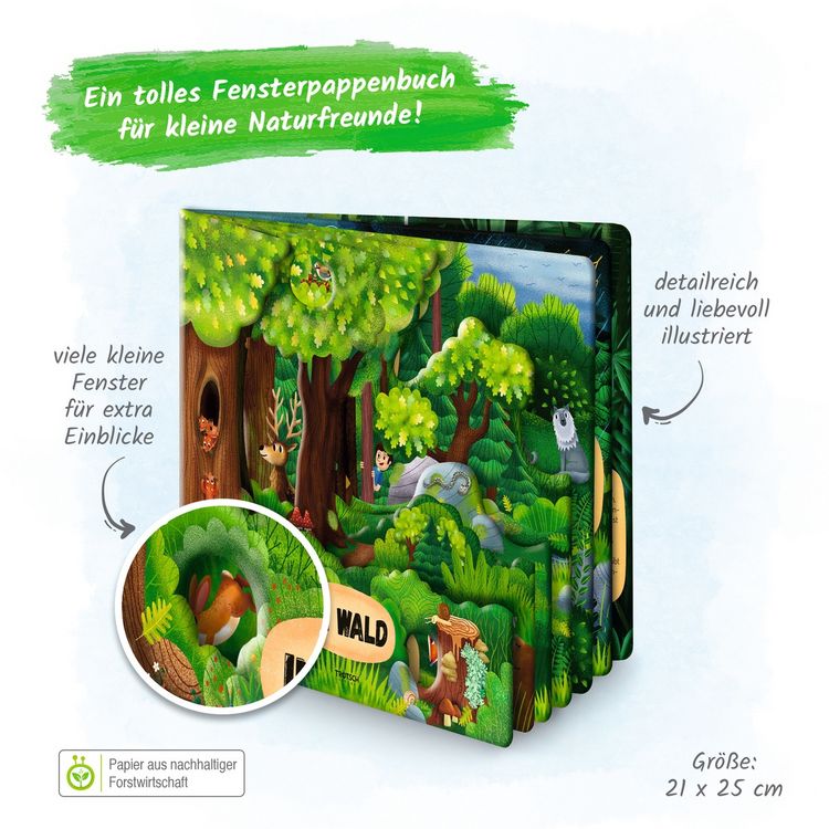 Produktbild: Tr&ouml;tsch Fensterbuch Im Wald