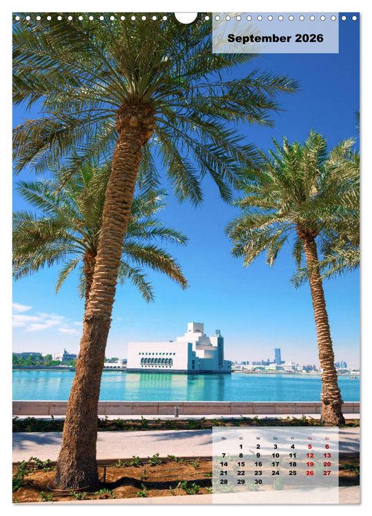 Produktbild: Doha Leuchtende Hauptstadt von Katar (Wandkalender 2026 DIN A3 hoch), CALVENDO Monatskalender