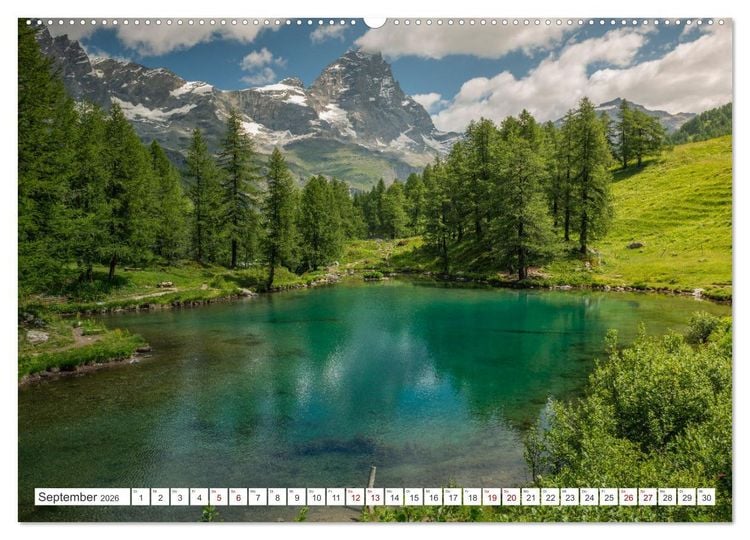 Produktbild: Natur im Aostatal (Wandkalender 2026 DIN A2 quer), CALVENDO Monatskalender
