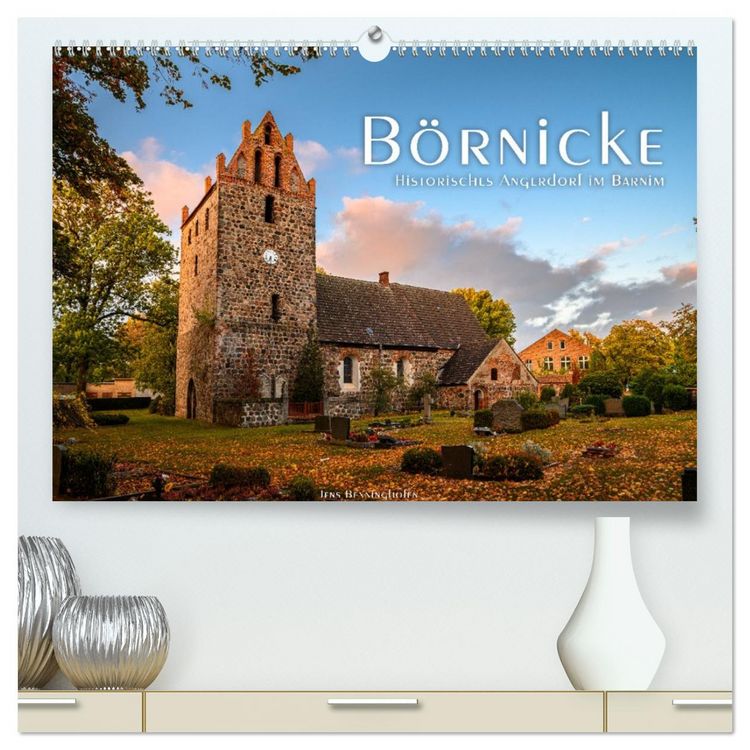 Produktbild: B&ouml;rnicke - Historisches Angerdorf im Barnim (hochwertiger Premium Wandkalender 2026 DIN A2 quer), Kunstdruck in Hochglanz