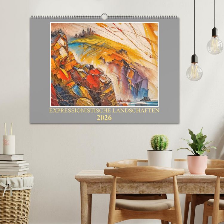 Produktbild: Expressionistische Landschaften (Wandkalender 2026 DIN A2 quer), CALVENDO Monatskalender