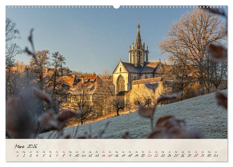 Produktbild: Lieblingsorte in und um T&uuml;bingen (Wandkalender 2026 DIN A2 quer), CALVENDO Monatskalender
