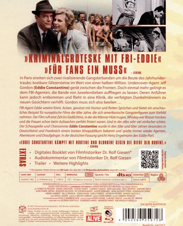 Produktbild: Eddie wieder colt-richtig (Des frissons partout) (Eddie Constantine / Jacques Roitfeld Produktion)