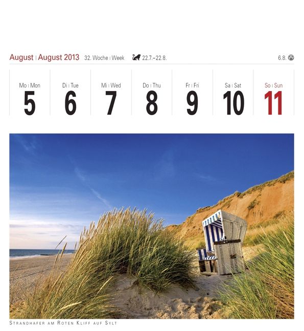 Produktbild: Oasen der Stille 2013. Postkartenkalender