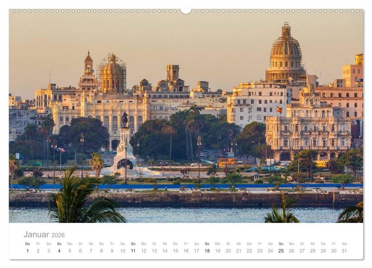 Produktbild: Cuba - Unter der Sonne der Karibik (hochwertiger Premium Wandkalender 2026 DIN A2 quer), Kunstdruck in Hochglanz