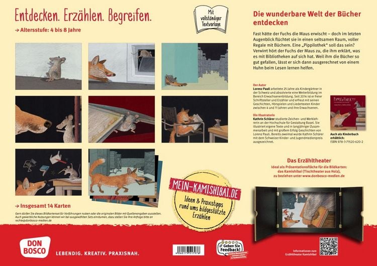 Produktbild: Pippilothek??? Eine Bibliothek wirkt Wunder. Kamishibai Bildkartenset