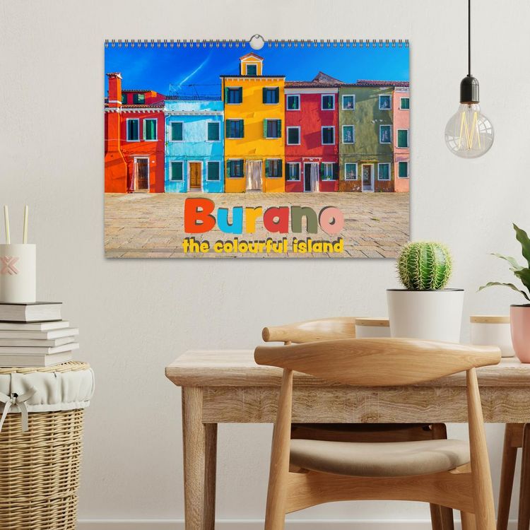 Produktbild: Burano - The colourful island (Wall Calendar 2026 DIN A3 landscape), CALVENDO 12 Month Wall Calendar