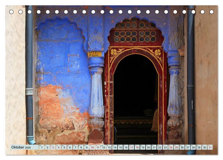 Produktbild: Typisch Indien - Jodhpur (Tischkalender 2026 DIN A5 quer), CALVENDO Monatskalender