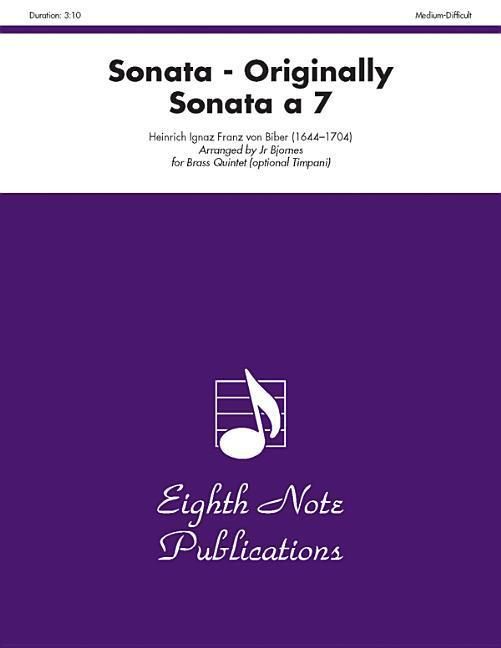 Produktbild: Biber, H: Sonata (Originally Sonata a 7)