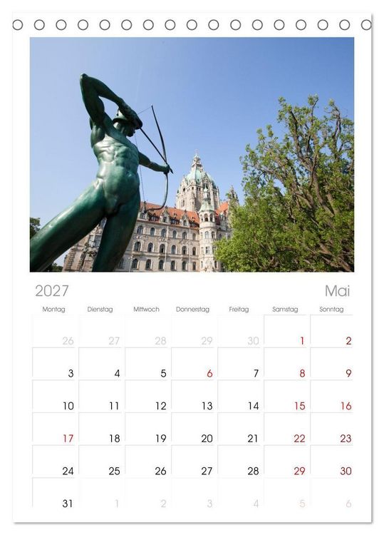 Produktbild: Tischplaner 2027 - Hannover - Momente einer Reise (A5 Tischkalender zum Aufstellen) CALVENDO