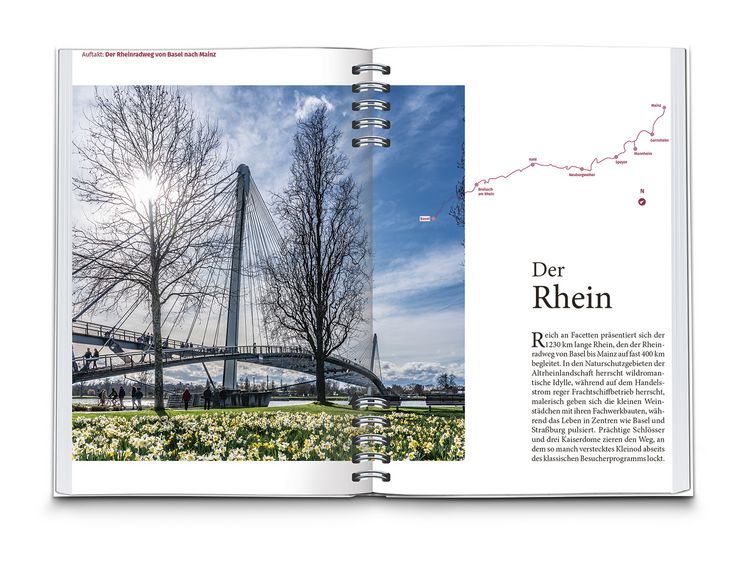 Produktbild: KOMPASS Radreisef&uuml;hrer Rheinradweg