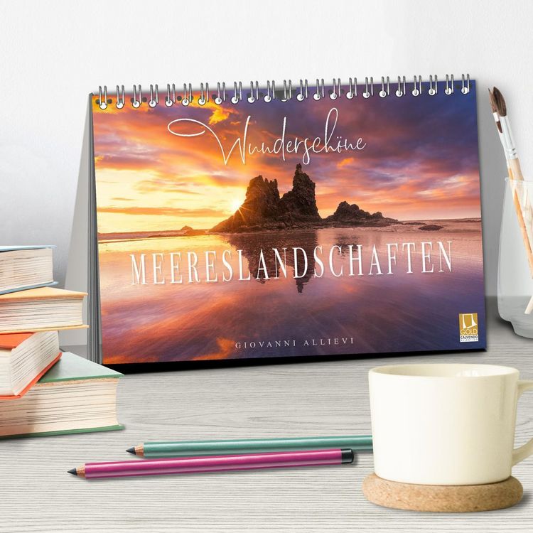 Produktbild: Wundersch&ouml;ne Meereslandschaften (Tischkalender 2026 DIN A5 quer), CALVENDO Monatskalender