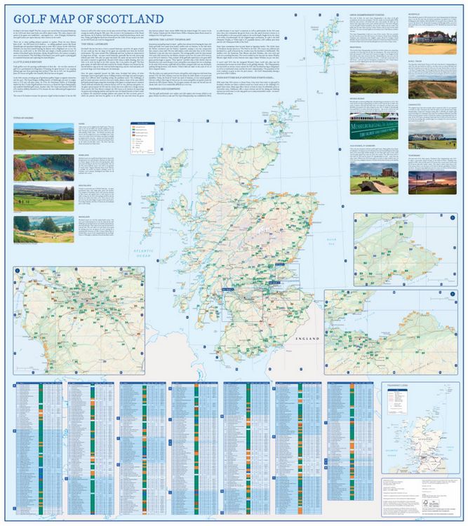 Produktbild: Golf Map Of Scotland Mfo