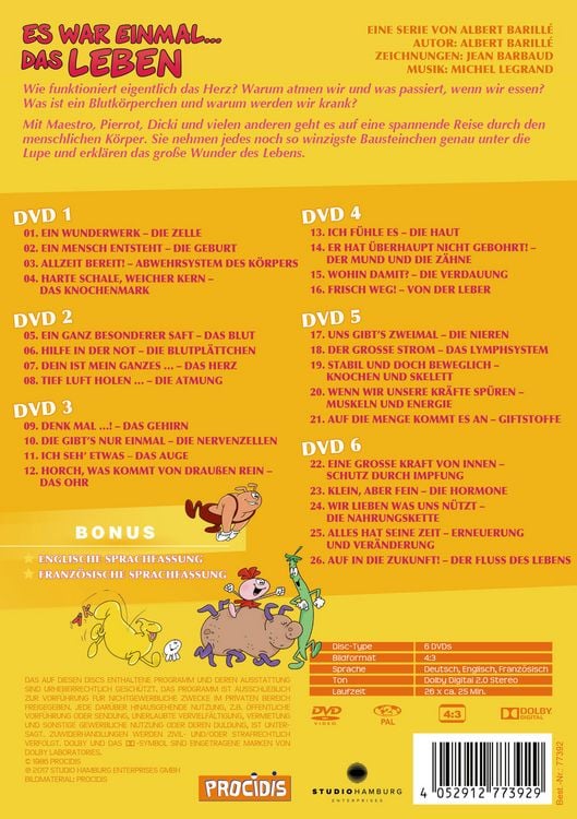 Produktbild: Es war einmal... Das Leben [6 DVDs]