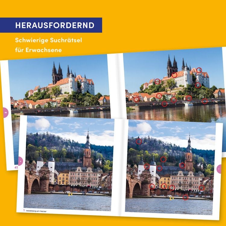 Produktbild: In 444 Fehlern um die Welt &ndash; Deutschland. Finde die Unterschiede in den sch&ouml;nsten Motiven Deutschlands
