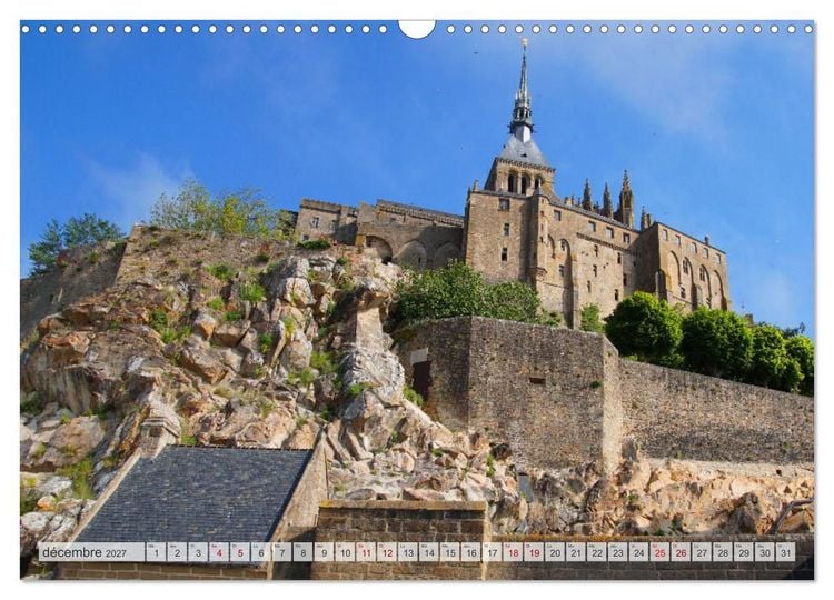 Produktbild: Le Mont-Saint-Michel - Impressionnante montagne monastique (Calendrier mural 2027 DIN A3 vertical), CALVENDO calendrier mensuel