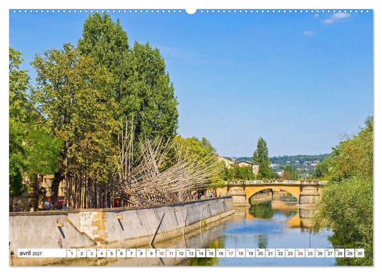Produktbild: Nancy et Metz &ndash; Tr&eacute;sors uniques en Lorraine (Calendrier mural 2027 DIN A2 vertical), CALVENDO calendrier mensuel