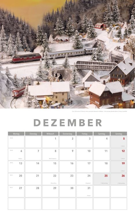 Produktbild: Modelleisenbahnen Kalender 2027