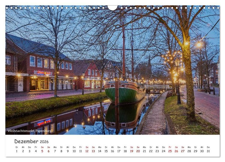 Produktbild: Emsland Impressionen (Wandkalender 2026 DIN A3 quer), CALVENDO Monatskalender