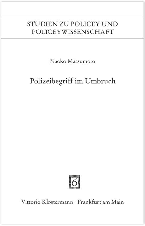 Produktbild: Polizeibegriff im Umbruch