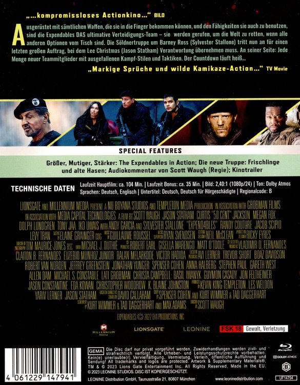 Produktbild: The Expendables 4 - Steelbook - Limited Edition