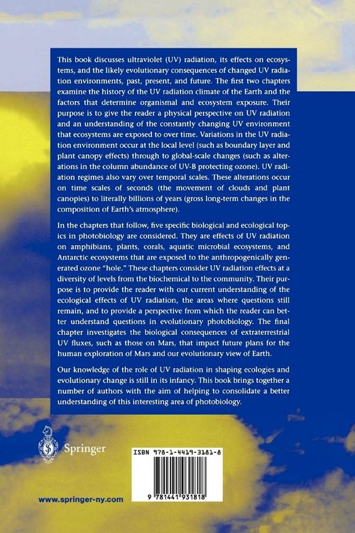 Produktbild: Ecosystems, Evolution, and Ultraviolet Radiation