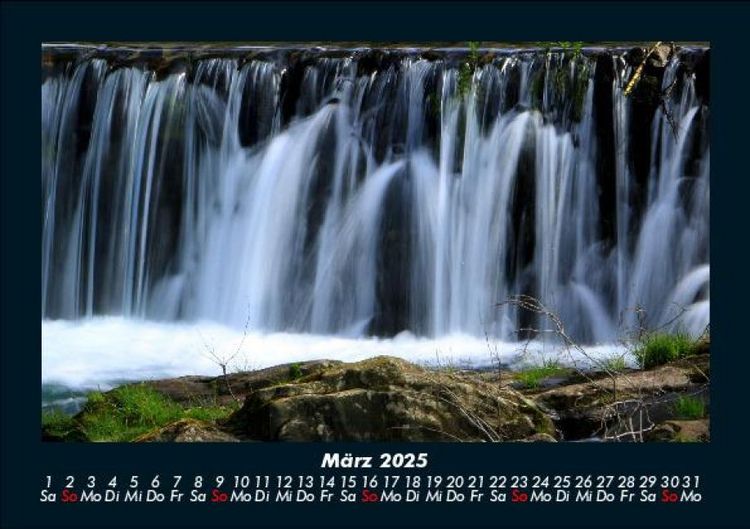 Produktbild: Wasserf&auml;lle 2025 Fotokalender DIN A5