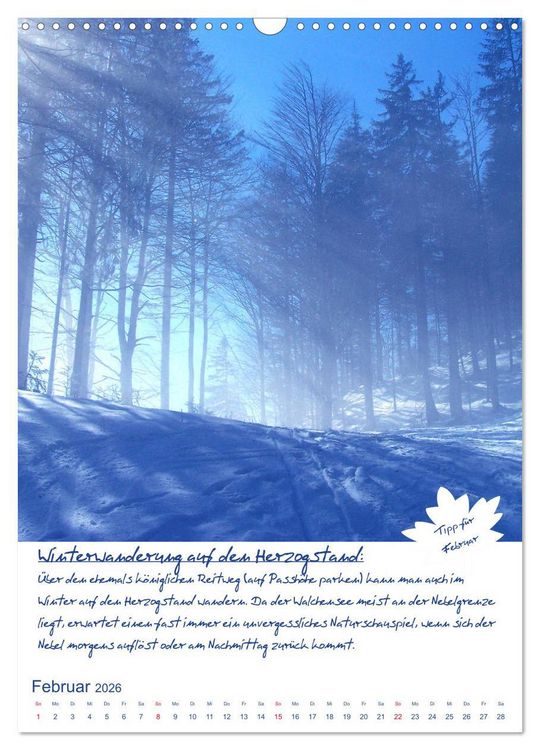 Produktbild: Dahoam erleben! Einmalige Wander-und Naturerlebnisse in Oberbayern (Wandkalender 2026 DIN A3 hoch), CALVENDO Monatskalender