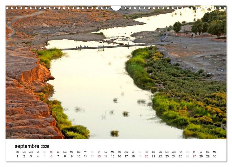 Produktbild: Maroc Au fil de l'eau (Calendrier mural 2026 DIN A3 vertical), CALVENDO calendrier mensuel