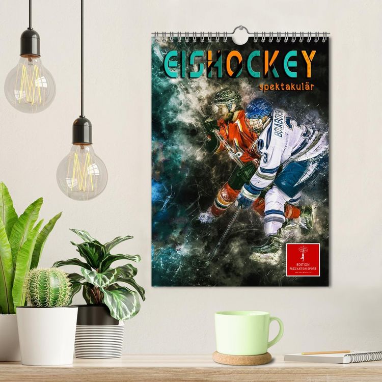 Produktbild: Eishockey spektakul&auml;r (Wandkalender 2026 DIN A4 hoch), CALVENDO Monatskalender