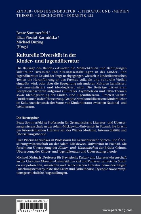 Produktbild: Kulturelle Diversit&auml;t in der Kinder- und Jugendliteratur