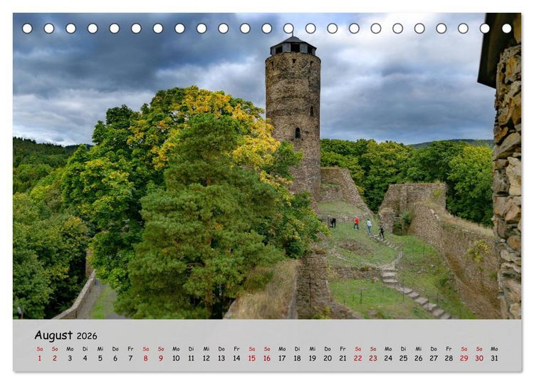 Produktbild: Historisches Erzgebirge (Tischkalender 2026 DIN A5 quer), CALVENDO Monatskalender