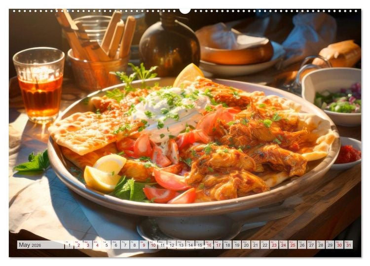 Produktbild: STREET FOOD Impressions around the world (Wall Calendar 2026 DIN A2 landscape), CALVENDO 12 Month Wall Calendar