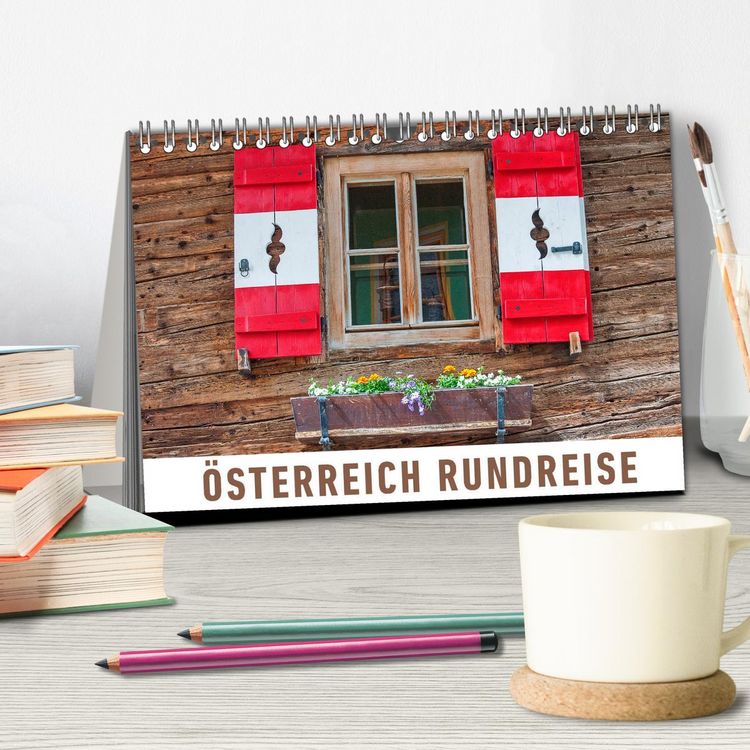 Produktbild: &Ouml;sterreich Rundreise (Tischkalender 2026 DIN A5 quer), CALVENDO Monatskalender