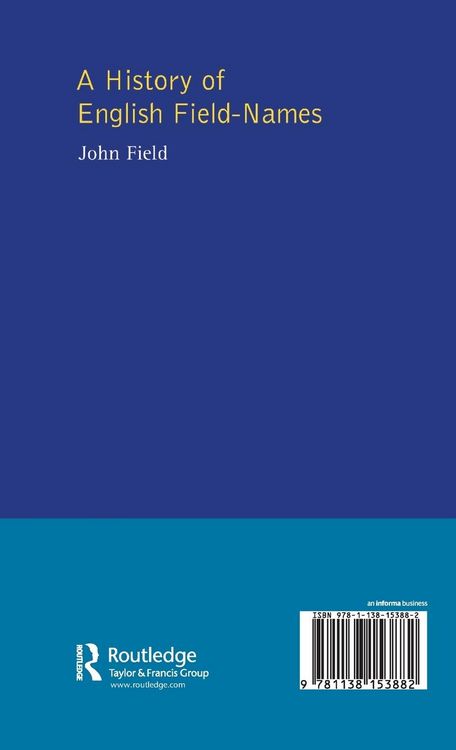 Produktbild: A History of English Field Names
