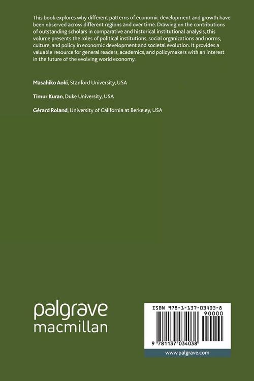 Produktbild: Institutions and Comparative Economic Development