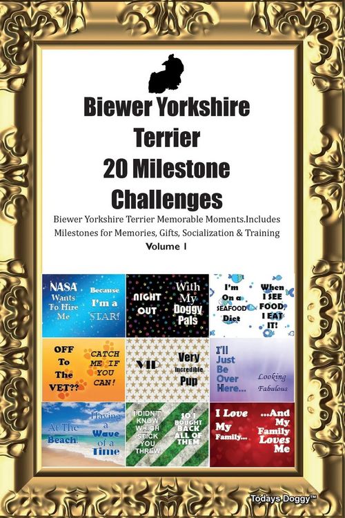 Produktbild: Biewer Yorkshire Terrier 20 Milestone Challenges Biewer Yorkshire Terrier Memorable Moments. Includes Milestones for Memories, Gifts, Socialization &