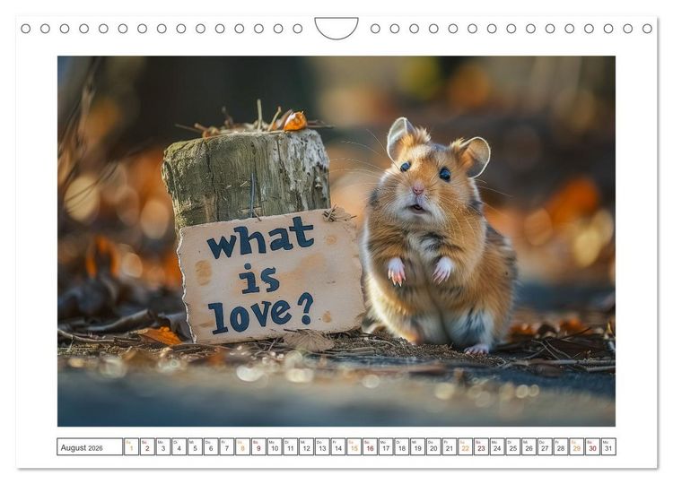 Produktbild: Lustige Hamster (Wandkalender 2026 DIN A4 quer), CALVENDO Monatskalender