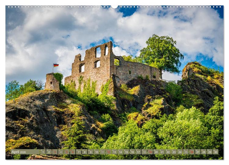 Produktbild: Burgen in Rheinland-Pfalz (hochwertiger Premium Wandkalender 2026 DIN A2 quer), Kunstdruck in Hochglanz