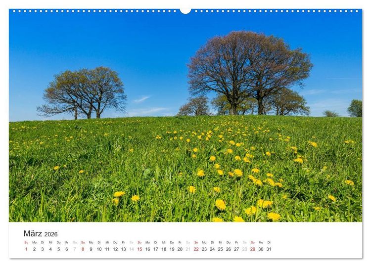 Produktbild: Blicke in die Eifel (hochwertiger Premium Wandkalender 2026 DIN A2 quer), Kunstdruck in Hochglanz