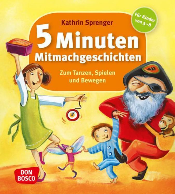 Produktbild: 5 Minuten Mitmachgeschichten zum Tanzen, Spielen und Bewegen