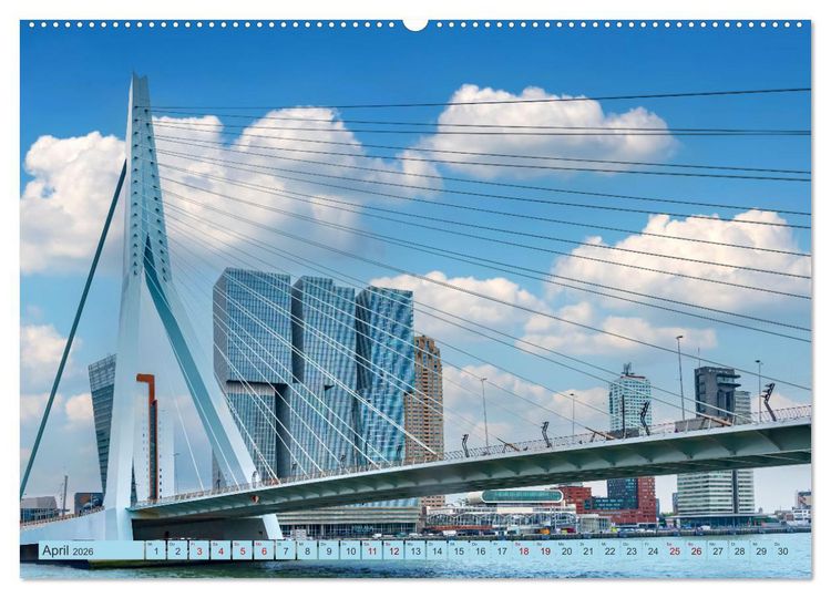 Produktbild: Rotterdam - modern und pulsierend (Wandkalender 2026 DIN A2 quer), CALVENDO Monatskalender