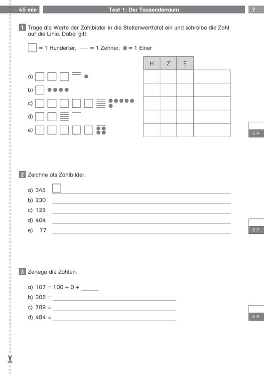 Produktbild: Mathe-Tests 3. Klasse