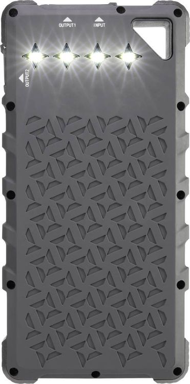 Produktbild: VOLTCRAFT VC-SL16000 VC-11946675 Solar-Powerbank Ladestrom Solarzelle 280mA 16000 mAh