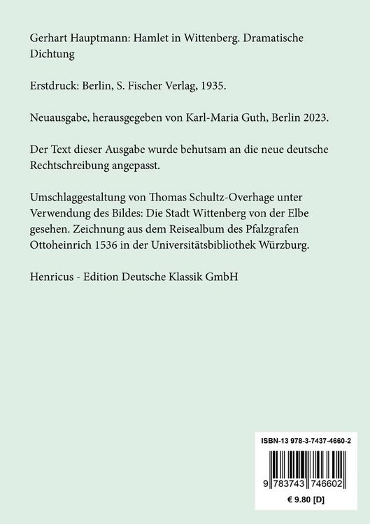 Produktbild: Hamlet in Wittenberg