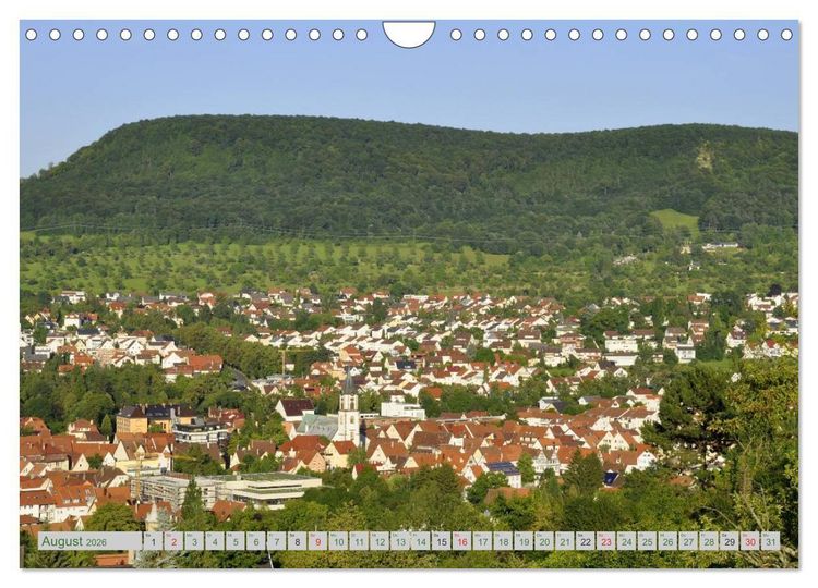 Produktbild: Pfullingen ... und Umgebung (Wandkalender 2026 DIN A4 quer), CALVENDO Monatskalender