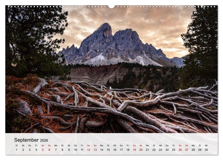 Produktbild: Die Dolomiten - Faszination Berge (hochwertiger Premium Wandkalender 2026 DIN A2 quer), Kunstdruck in Hochglanz